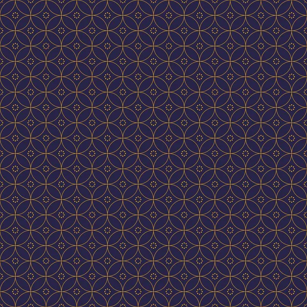 Luxus Geometrikus Zökkenőmentes Minta Háttér Tapéta Batik Stílusban — Stock Vector