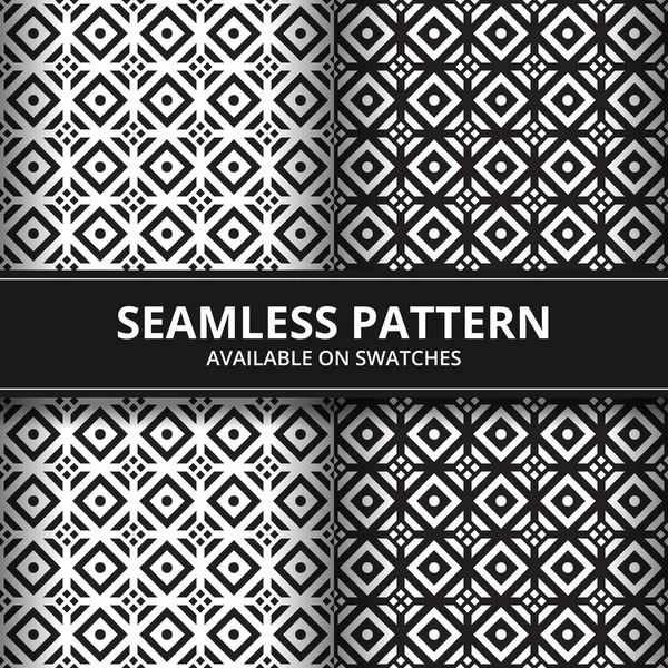 Forme Géométrique Batik Fond Écran Motif Sans Couture Couleur Noire — Image vectorielle