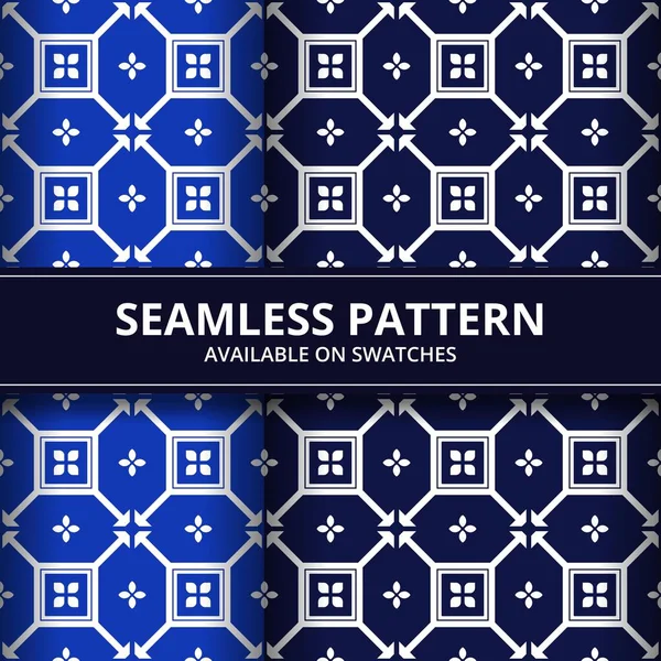 Forma Geometrica Batik Modello Senza Soluzione Continuità Sfondo Carta Parati — Vettoriale Stock
