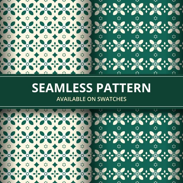 Traditional Batik Seamless Pattern Background Classic Wallpaper Elegant Geometric Shape — Stock Vector