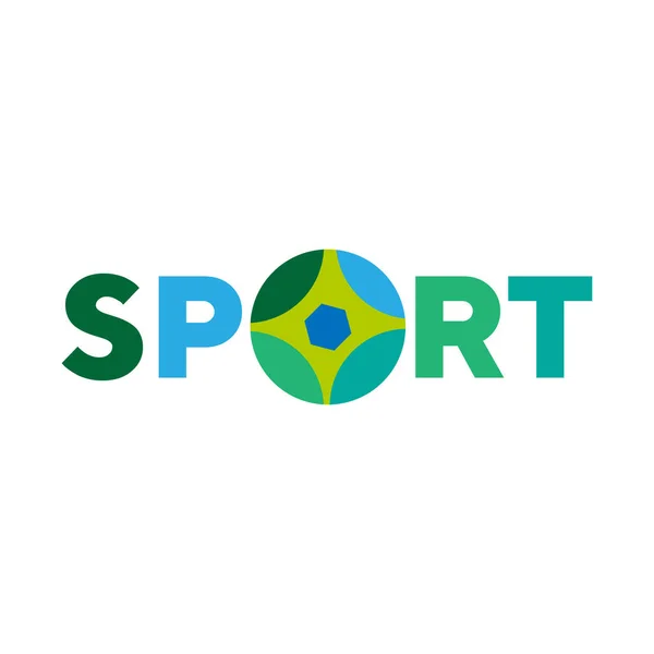 スポーツロゴベクトルデザインコンセプト — ストックベクタ