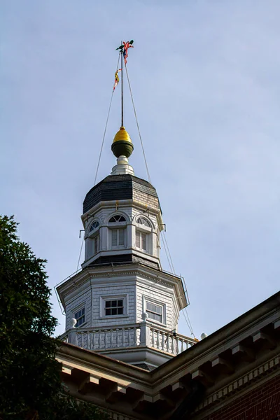 Bug Eye View Maryland State House Capitólio Estado Building Annapolis — Fotografia de Stock