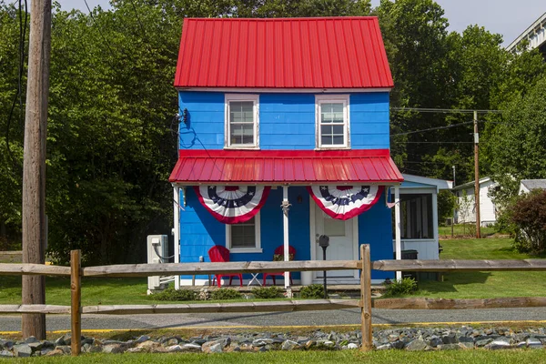 Chesapeake City Usa 2020 Izolovaný Vnější Obraz Dobře Udržované Éry — Stock fotografie