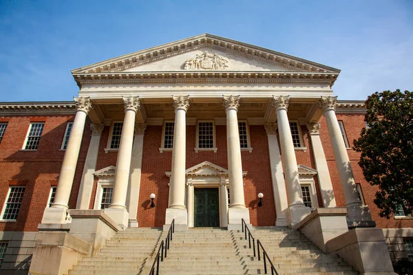 Entrada Las Escaleras Exteriores Del Capitolio Estatal Maryland Casa Estado — Foto de Stock