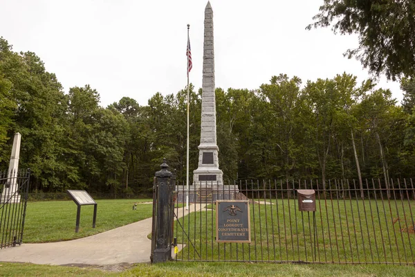 Point Lookout Usa 2020 Blick Auf Den Konföderierten Friedhof Der — Stockfoto
