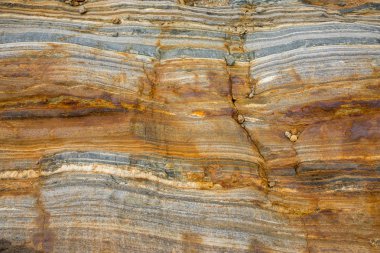 Kaya oluşumları Svartesien buzul, renkli doğal backgroung, Norveç