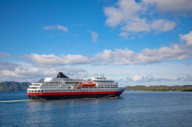 Cruise gemi, gömlekleri üzerinde Cruise fiyort, Norveç
