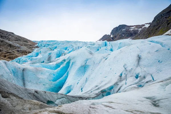 Parte del glaciar Svartisen en Noruega — Foto de Stock