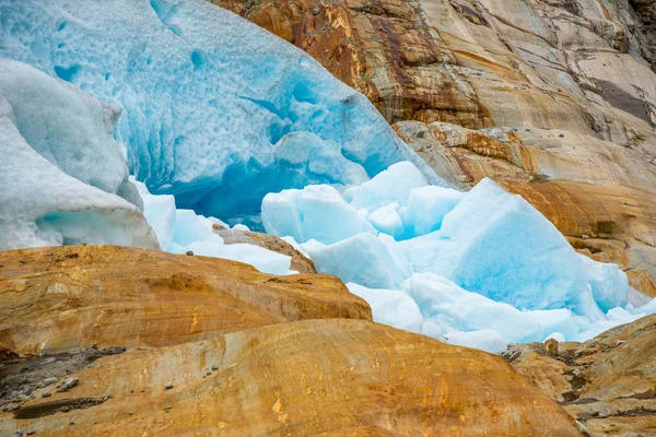Μέρος του παγετώνα της Νορβηγίας στη Νορβηγία — Φωτογραφία Αρχείου