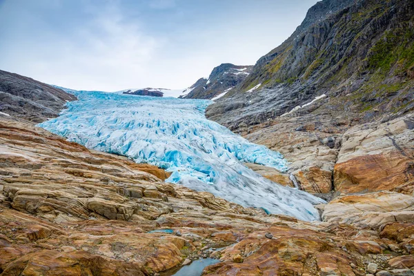 블루 Svartisen 빙하, 북쪽 노르웨이 — 스톡 사진