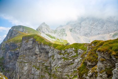 Itaian Alps Mangart eyer Slovenya üzerinden panoramik
