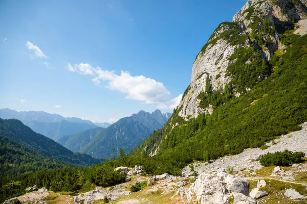 Mountain view Vrsiska cesta veya Vrsiska yol Slovenya