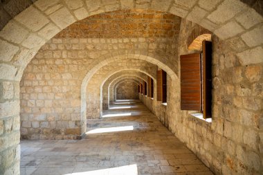 Fort Lovrijenac, Dubrovnik, Hırvatistan St. Lawrence kale Bina mimari iç