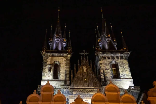クリスマスの時間のプラハの旧市街広場 — ストック写真