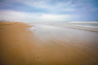 Rimini Sandy plajlar kışın, İtalya