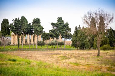 Eski kalıntıları Neptün Tapınağı paestum, İtalya