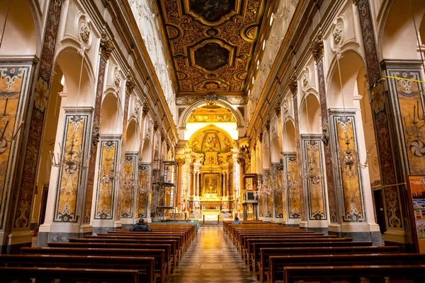 Amalfi, Italy - 3.02.2019: Interior of the Cathedral of St Andrea in Amalfi, Italy — Stock Photo, Image