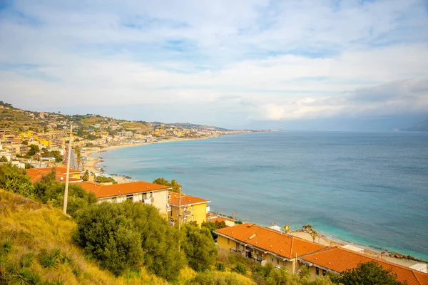 Vista mare da Messina parte di Trapani, Sicilia, Italia — Foto Stock
