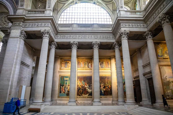 Paris, France - 24.04.2019: Interior of Pantheon, in the Latin Quarter in Paris, France — Stock Photo, Image