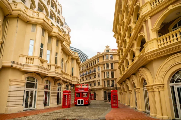 Empty abandoned european quarter look like London in Sanya, Hainan, China