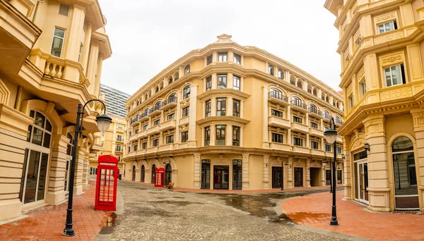 Empty abandoned european quarter look like London in Sanya, Hainan, China