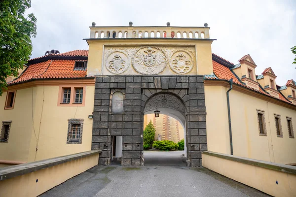 Blick Auf Die Burg Podebrady Von Der Hofseite Der Tschechischen — Stockfoto