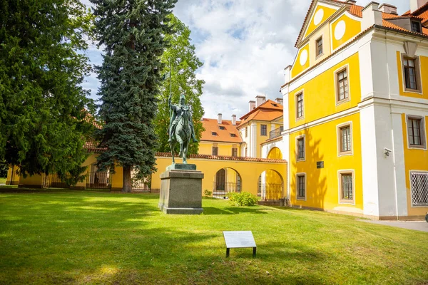 Zbraslav Cseh Köztársaság 2020 Szobor Chateau Parkban Zbraslavban Prága Cseh — Stock Fotó