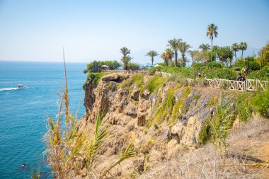 Türkiye 'nin Antalya kentindeki Duden şelalesinden güzel manzara