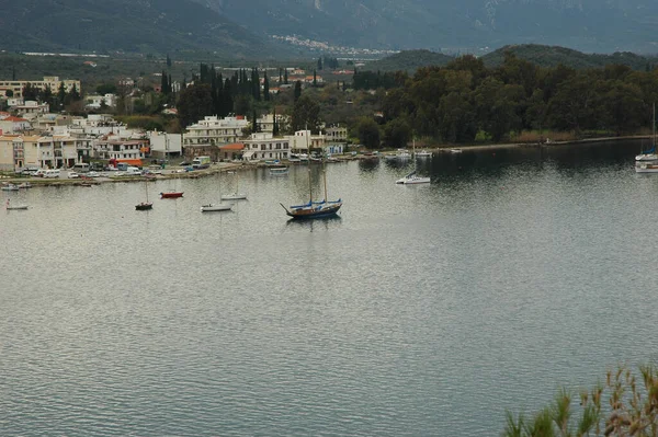 Vistas Panorámicas Isla Griega Poros Grecia — Foto de Stock