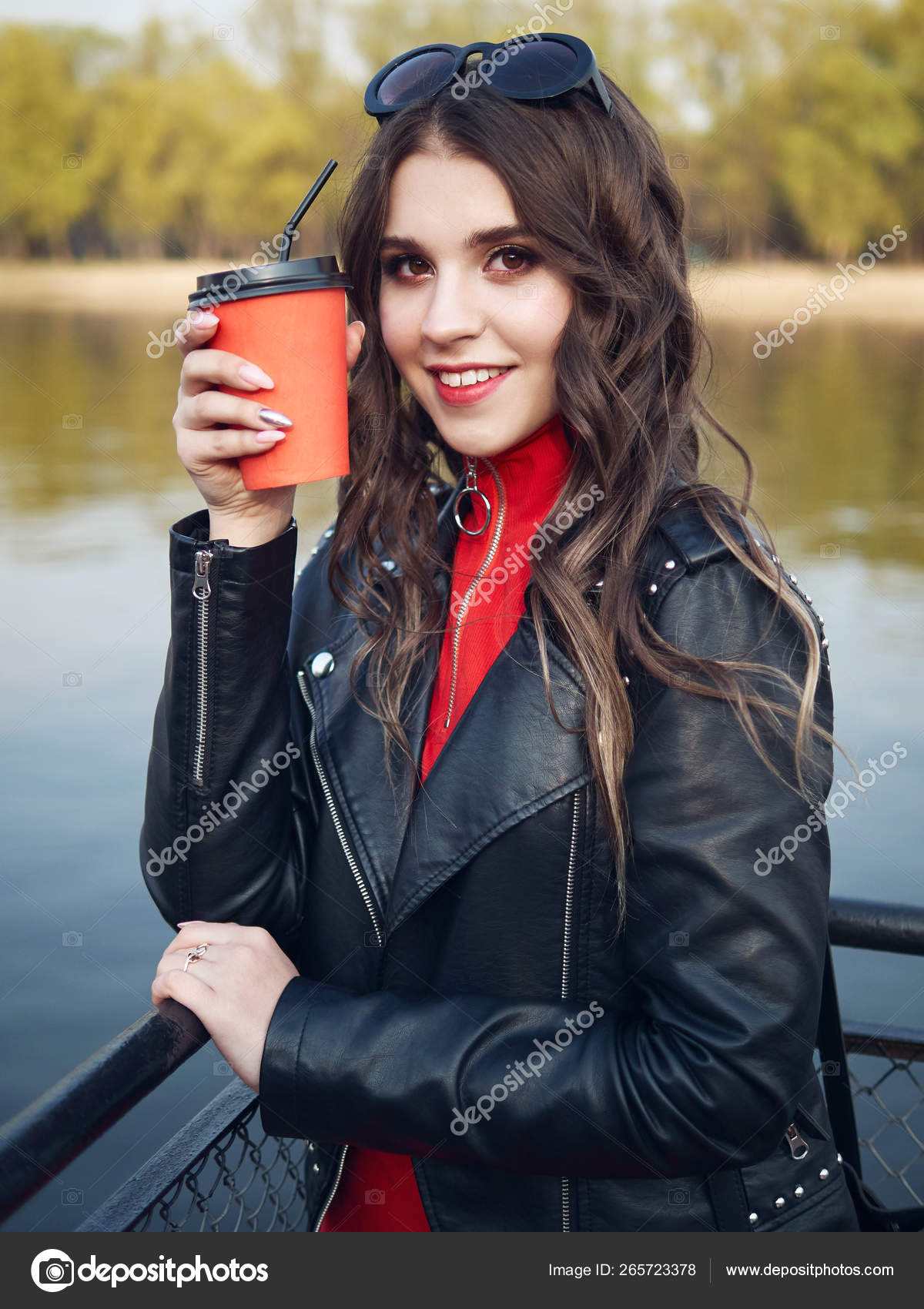 Brown Haired Teen Girl Young Beautiful Brown Haired Curly Teen