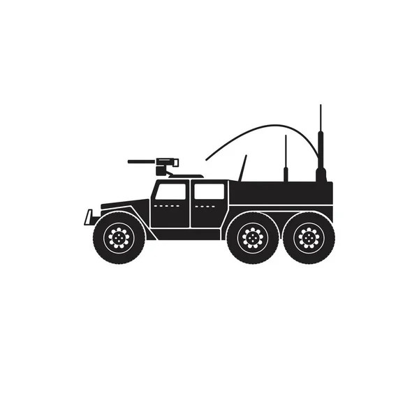 Ilustración Vector Gráfico Camión Guerra Bueno Para Perfecto Para Militares — Vector de stock
