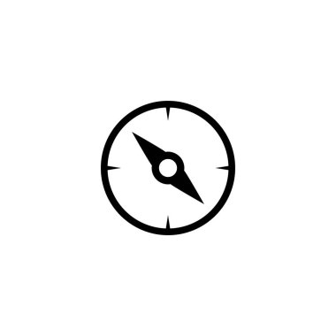 Pusula simgesinin İllüstrasyon Vektörü grafiği. Harita, navigasyon, yön, hedef, konum, oryantasyon, GPS vs. için uygun.