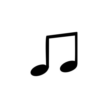Müzik ikonunun İllüstrasyon Vektörü grafiği. Ton, melodi, ses, disko vs. için uygun.