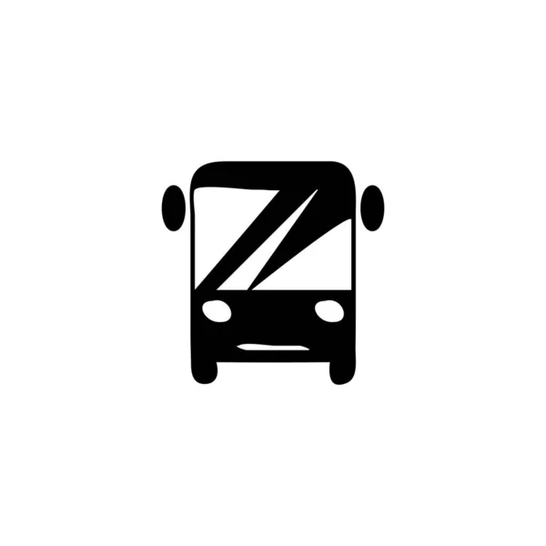 Illustration Vektorgrafik Des Bussymbols Fit Für Reise Verkehr Straße Passagier — Stockvektor