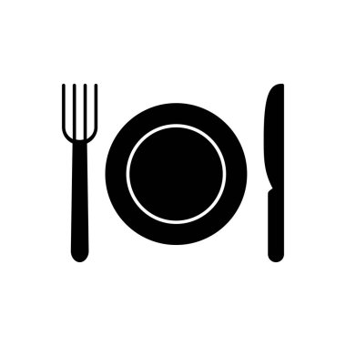 Restoran ikonunun İllüstrasyon Vektörü grafiği. Yemek, yemek, yemek, öğle yemeği vs..