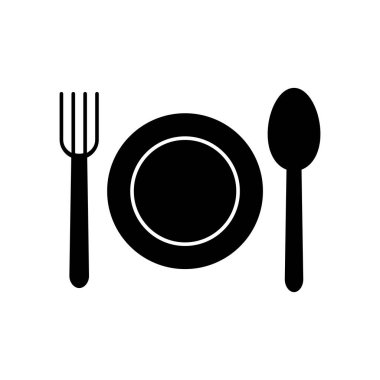 Restoran ikonunun İllüstrasyon Vektörü grafiği. Yemek, yemek, yemek, öğle yemeği vs..