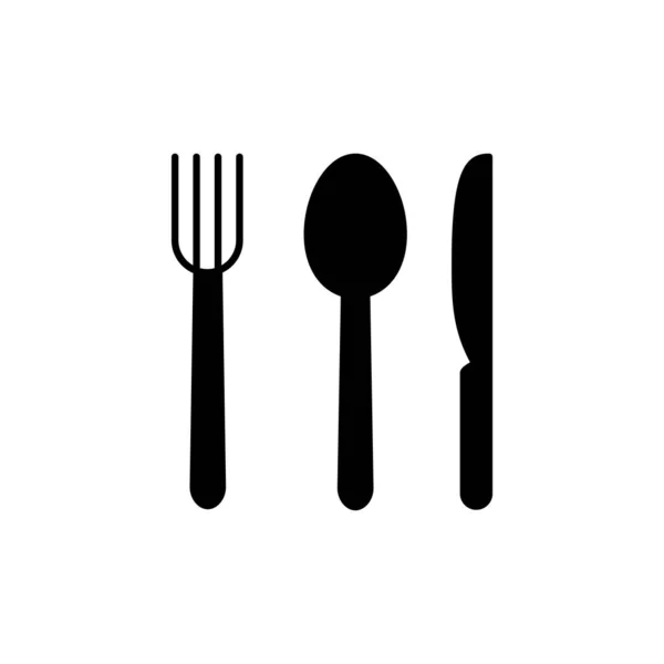 餐厅图标的说明性矢量图形 适合吃东西 吃午饭等 — 图库矢量图片