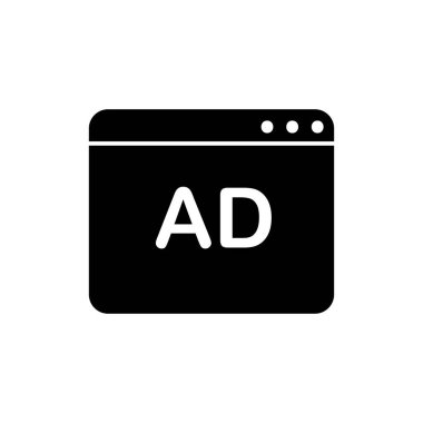 Reklam ikonunun İllüstrasyon Vektörü grafiği. Pazarlama, iş, tanıtım vesaire için uygun.
