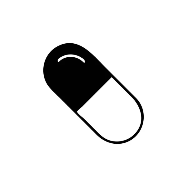 Ilustrační Vektorová Grafika Šablony Ikon Kapsle Vhodné Pro Medicínu Farmacii — Stockový vektor