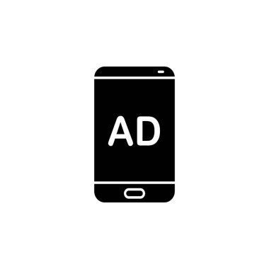 Reklam ikonunun İllüstrasyon Vektörü grafiği. Pazarlama, medya, iş, ticari vs. için uygun.