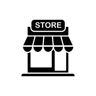 Depolama simgesinin İllüstrasyon Vektörü grafiği. Fit shop, market, business, e-trade vs..