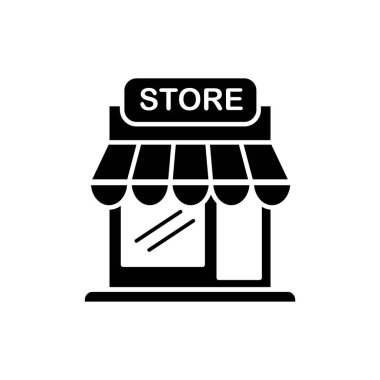 Depolama simgesinin İllüstrasyon Vektörü grafiği. Fit shop, market, business, e-trade vs..