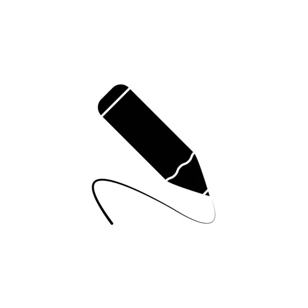 Illustration Graphique Vectoriel Icône Crayon Convient Pour Éducation Dessiner Outil — Image vectorielle