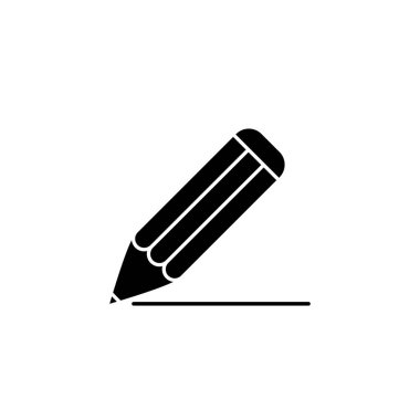 Kalem simgesinin İllüstrasyon Vektörü grafiği. Eğitim için uygun, çizim, araç, öğrenci vs..