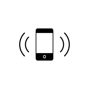 Akıllı telefon simgesinin görselleme vektörü grafiği. İletişim, telefon, iletişim vs. için uygun.