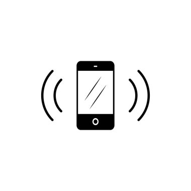 Akıllı telefon simgesinin görselleme vektörü grafiği. İletişim, telefon, iletişim vs. için uygun.
