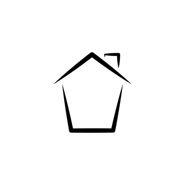 Illustratie Vectorgrafiek Van Home Icon Geschikt Voor Huis Onroerend Goed — Stockvector