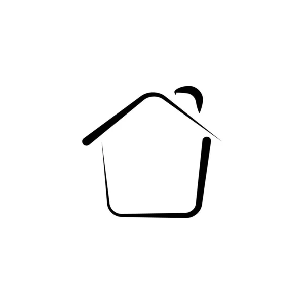 Ilustração Gráfico Vetorial Ícone Home Apto Para Casa Imobiliário Residencial —  Vetores de Stock