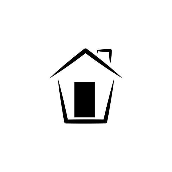 Ilustração Gráfico Vetorial Ícone Home Apto Para Casa Imobiliário Residencial —  Vetores de Stock