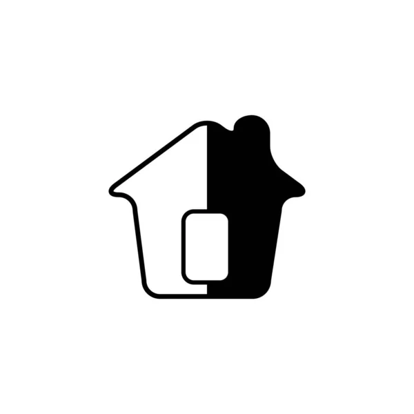 Illustration Vector Graphic Home Icon Fit House Real Estate Residential — Stock Vector